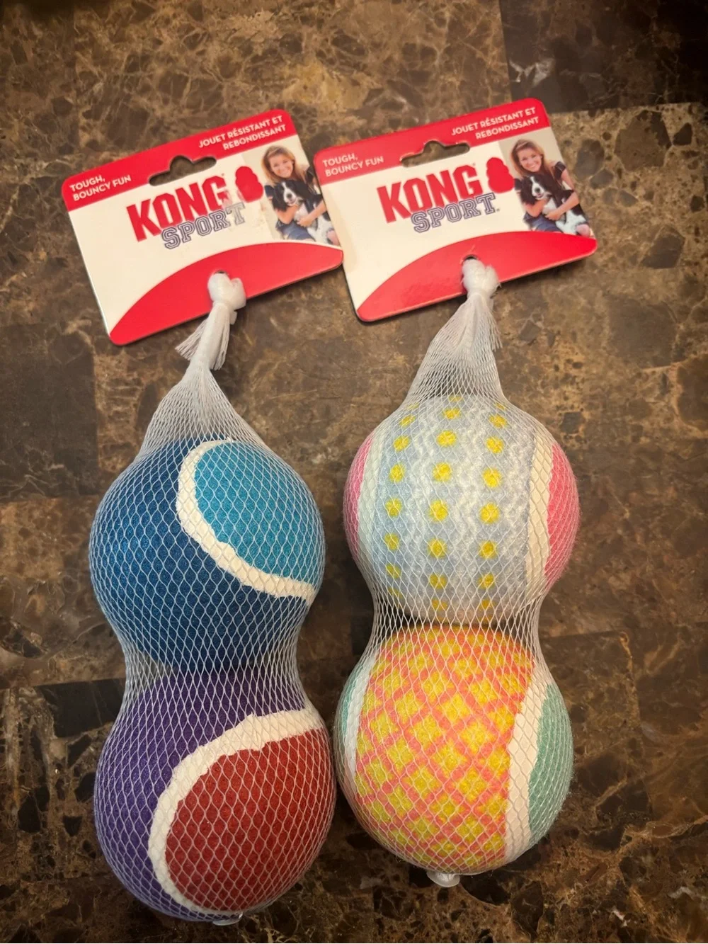 NWT 2 packs Kong Sport for large dogs bouncy balls